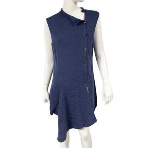 NWT Kero Design Alpaca Wool Asymmetric Sleeveless Sweater Vest Womens Size M Med